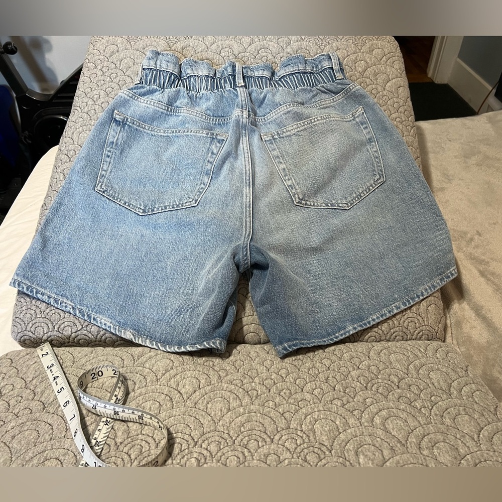FRAME DENIM CUFFED PAPER BAG ELASTIC
WAIST SHORTS M - Picture 4 of 10